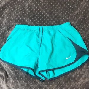 Aqua blue nike shorts